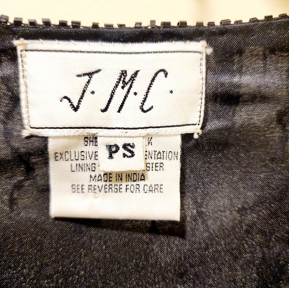 J.M.C Women's Vintage Black Sequins Beaded Long Sleeves Silk Evening Cardigan PS - Picture 3 of 12